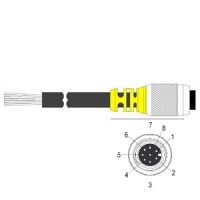 Cognex Std. Power and I/O Breakout Cable, 2M