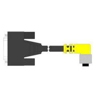 In-Sight Std. I/O Module Cable M12 to DB15, 2M, Right-Angle (135-deg key)